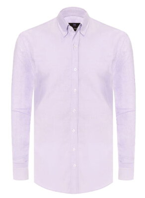 Košeľa v klasickom strihu Oxford purple / classic fit