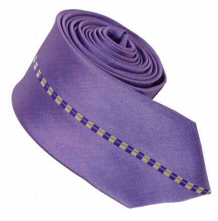 40026-15 FIalová kravata ROMENDIK.