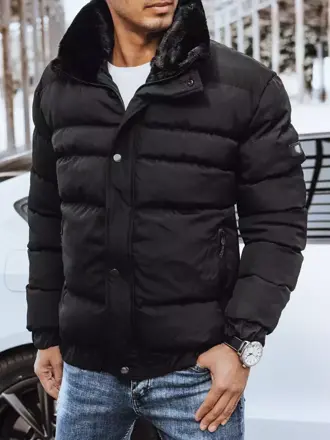 Zimná prešívaná bunda v čiernom prevedení skl.10