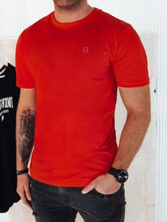 Oranžové pánske tričko s potlačou Dstreet RX5470