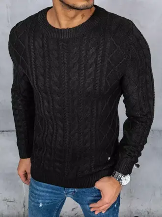 Čierny hrejivý sveter