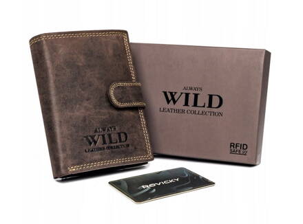 Pánska peňaženka z brúsenej kože Always Wild,skl.