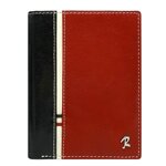 Štýlová pánska peňaženka z pravej kože - čierna + červená.