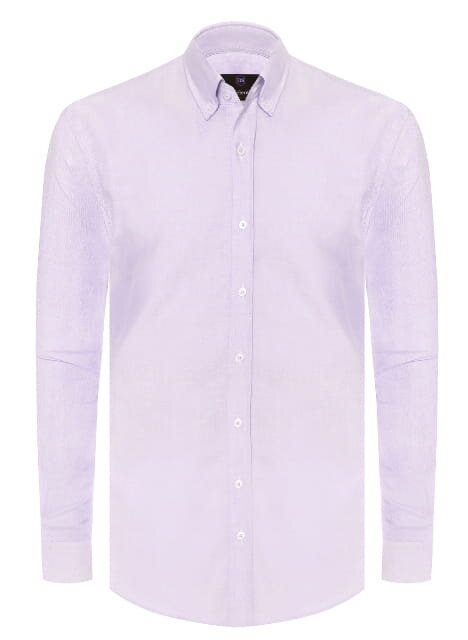 Košeľa v klasickom strihu Oxford purple / classic fit