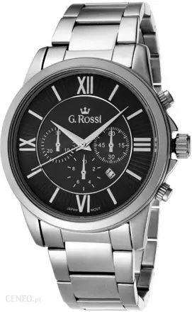 Pánske hodinky s čiernym ciferníkom G.Rossi 6846B-1C1 skl.1