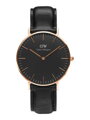 Dámske hodinky DANIEL WELLINGTON Classic Black Sheffield Lady Rose Gold DW00100139 (zw508a)