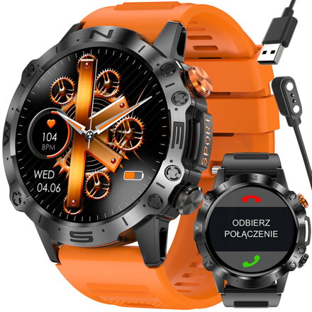 Pánske smartwatch GRAVITY GT20-3 - AMOLED, (sg024c)