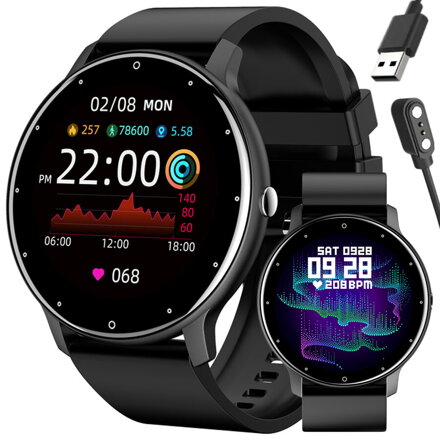 SMARTWATCH UNISEX GRAVITY GT1-3 - merač tepu, vlastné ciferníky (sg015c)