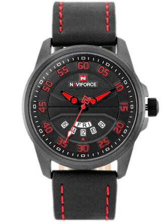 Pánske hodinky NAVIFORCE - NF9124 (zn055e) - black/red