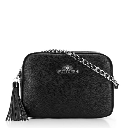 Dámska kožená crossbody kabelka Wittchen so strapcom 29-4E-014-1S