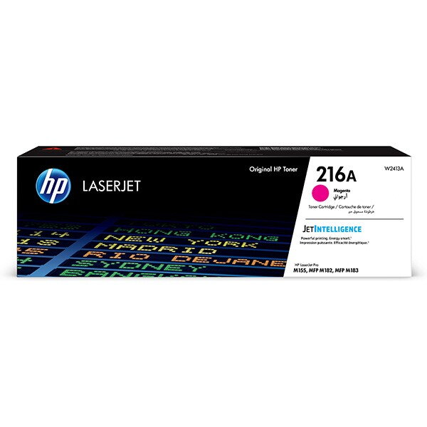 HP originál toner W2413A, magenta, 850str., HP 216A, HP Color LaserJet Pro M182 , M183, O, purpurová